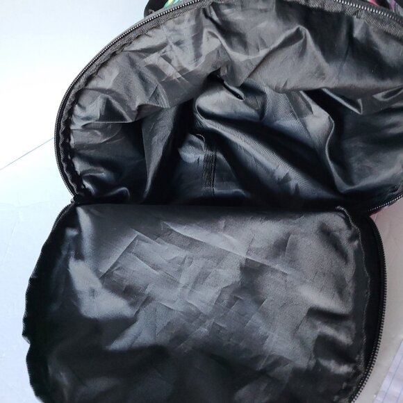 VICTORIA'S SECRET PINK - BLACK TIE DYE- RAINBOW DUFFLE BAG /GYM/ TRAVEL NWOT - Picture 7 of 11